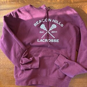 Beacon Hills Lacrosse Maroon Hoodie